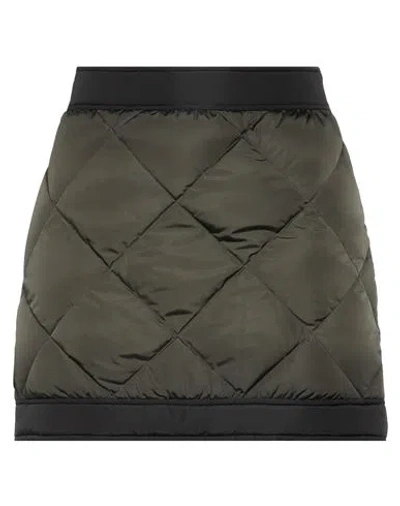 Dsquared2 Woman Mini Skirt Dark Green Size 6 Polyamide