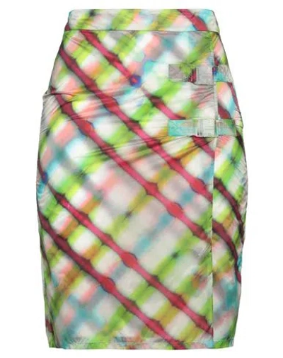 Dsquared2 Woman Mini Skirt Green Size 2 Polyamide