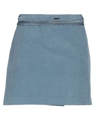 Dsquared2 Woman Mini Skirt Light Blue Size 8 Acetate, Viscose