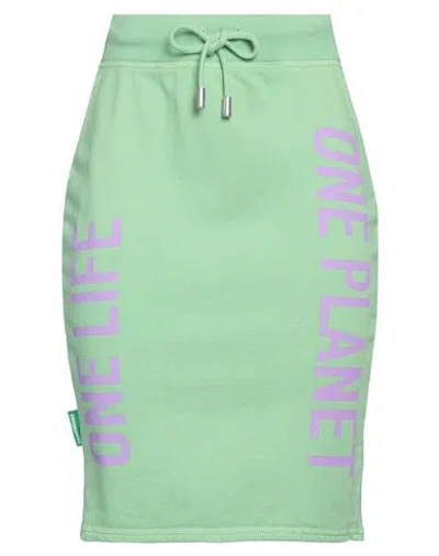 Dsquared2 Woman Mini Skirt Light Green Size Xs Cotton, Elastane In Green