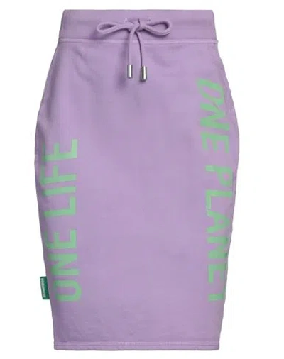 Dsquared2 Woman Mini Skirt Mauve Size Xs Cotton, Elastane In Purple