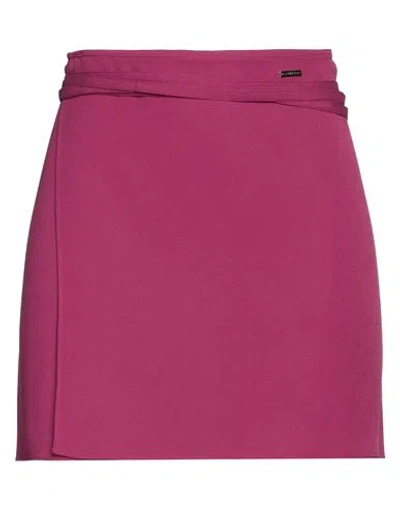 Dsquared2 Woman Mini Skirt Magenta Size 2 Acetate, Viscose