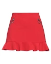 Dsquared2 Woman Mini Skirt Red Size 2 Polyester, Polyurethane In Red