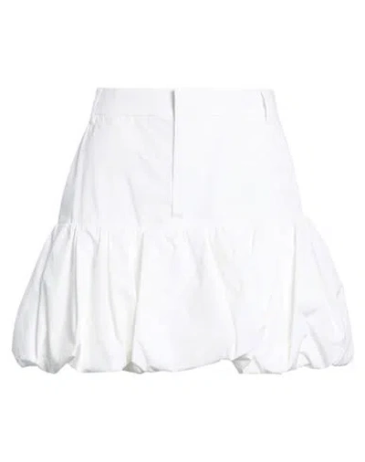 Dsquared2 Woman Mini Skirt White Size 10 Cotton