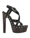 Dsquared2 Woman Mules & Clogs Black Size 5 Cowhide In Black