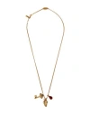 Dsquared2 Woman Necklace Bronze Size - Tin Alloy, Brass, Crystal In Yellow