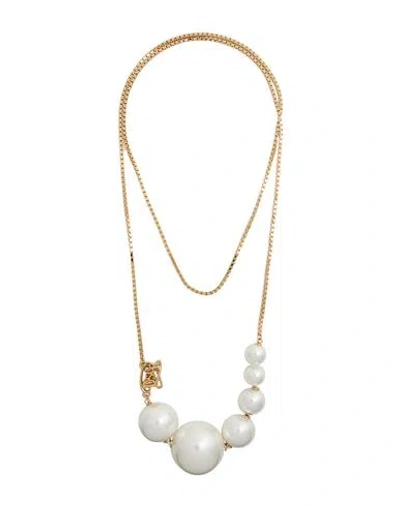 Dsquared2 Woman Necklace Gold Size - Brass, Resin