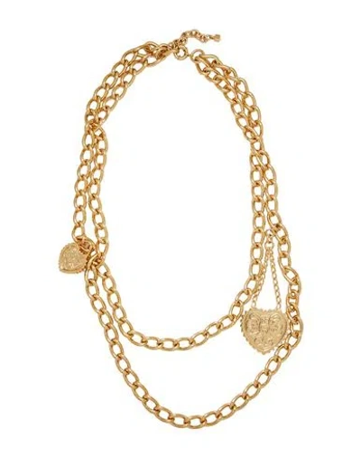 Dsquared2 Woman Necklace Gold Size - Brass, Tin Alloy