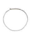 Dsquared2 Woman Necklace Silver Size - Brass, Zirconia In Silver