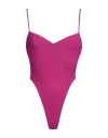 Dsquared2 Woman One-piece Swimsuit Mauve Size 4 Polyamide, Elastane In Purple