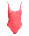 Dsquared2 Woman One-piece Swimsuit Red Size 4 Polyamide, Elastane In Red