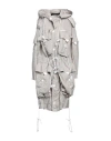 Dsquared2 Woman Overcoat Grey Size 4 Polyamide In Grey