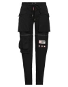 Dsquared2 Cotton Casual Pants With Zip Details In Black