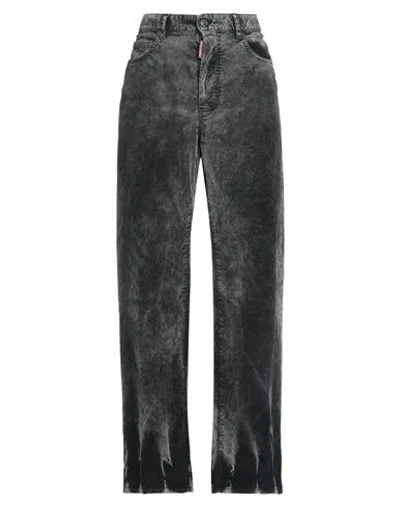 Dsquared2 Woman Pants Black Size 8 Cotton, Elastane