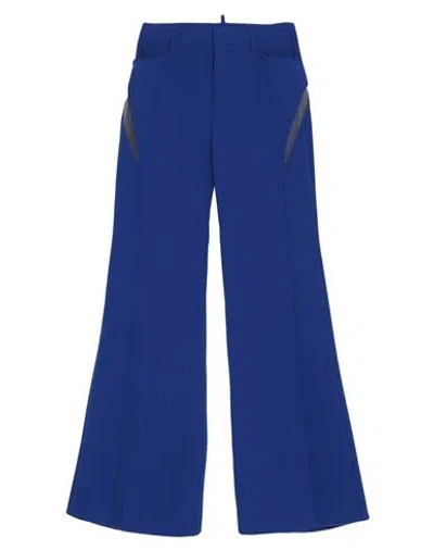 Dsquared2 Woman Pants Bright Blue Size 10 Polyester, Polyurethane