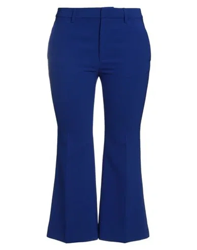Dsquared2 Woman Pants Bright Blue Size 6 Polyester, Polyurethane
