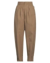 Dsquared2 Woman Pants Camel Size 10 Cotton, Polyester In Beige