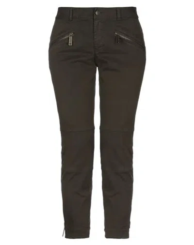 Dsquared2 Woman Pants Dark Green Size 6 Cotton, Elastane