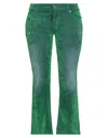 Dsquared2 Woman Pants Green Size 0 Cotton, Elastane, Viscose