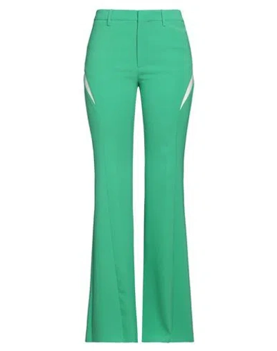 Dsquared2 Woman Pants Green Size 8 Polyester, Polyurethane