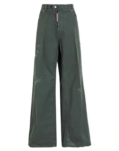 Dsquared2 Woman Pants Grey Size 4 Cotton