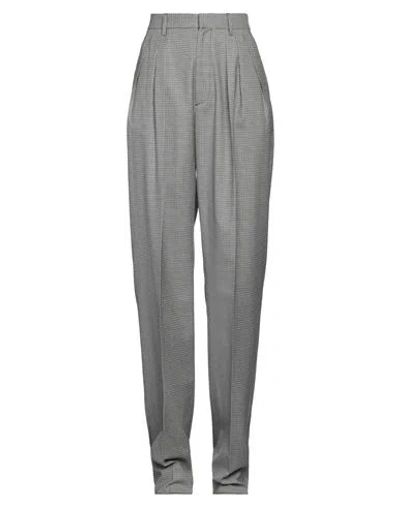 Dsquared2 Woman Pants Grey Size 4 Wool, Polyester, Viscose, Elastane