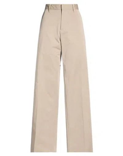 Dsquared2 Woman Pants Khaki Size 10 Cotton, Polyamide In Neutral