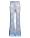 Dsquared2 Woman Pants Light Blue Size 10 Polyester, Polyamide, Cotton