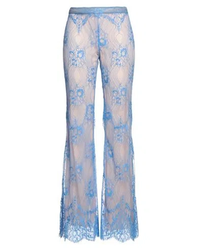 Dsquared2 Woman Pants Light Blue Size 10 Polyester, Polyamide, Cotton