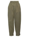 Dsquared2 Woman Pants Military Green Size 4 Cotton, Polyester In Green