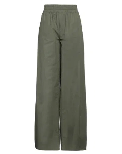 Dsquared2 Woman Pants Military Green Size 8 Cotton, Polyamide