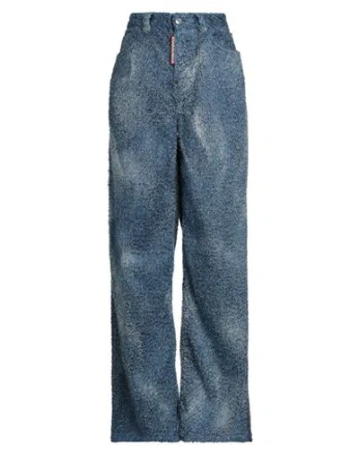 Dsquared2 Woman Pants Pastel Blue Size 6 Viscose, Polyester, Cotton