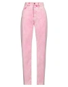 Dsquared2 Woman Pants Pink Size 10 Cotton, Elastane