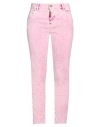 Dsquared2 Woman Pants Pink Size 6 Cotton, Elastane In Pink