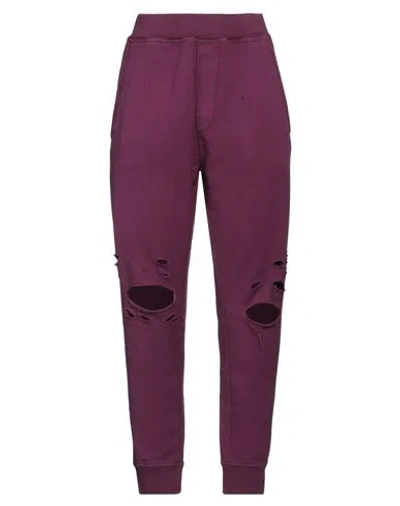 Dsquared2 Woman Pants Purple Size Xs Cotton