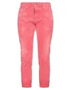 Dsquared2 Cropped Pants In Red