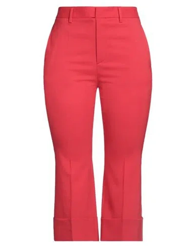 Dsquared2 Woman Pants Red Size 6 Polyester, Virgin Wool, Elastane