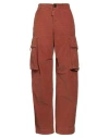 Dsquared2 Woman Pants Rust Size 6 Cotton, Elastane In Red