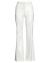 Dsquared2 Woman Pants White Size 4 Polyamide, Polyester In White