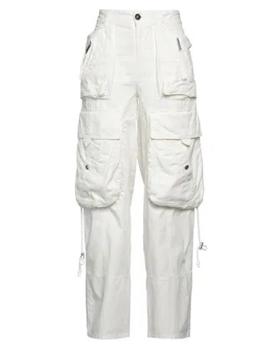 DSQUARED2 DSQUARED2 WOMAN PANTS WHITE SIZE 8 COTTON, ELASTANE