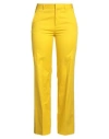 Dsquared2 Woman Pants Yellow Size 2 Cotton, Elastane In Yellow