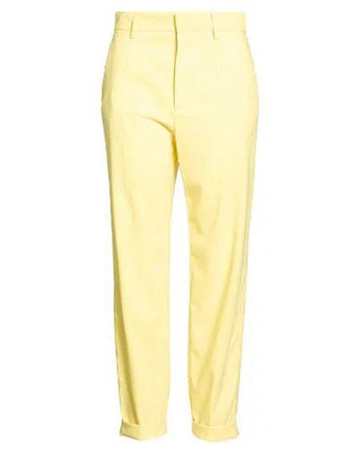 Dsquared2 Woman Pants Yellow Size 4 Polyester, Elastane