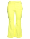 Dsquared2 Woman Pants Yellow Size 6 Polyester, Polyurethane