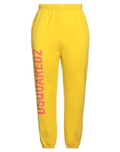 DSQUARED2 DSQUARED2 WOMAN PANTS YELLOW SIZE M COTTON