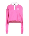 Dsquared2 Woman Polo Shirt Fuchsia Size M Cotton In Pink