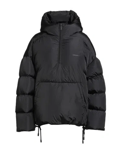 Dsquared2 Woman Puffer Black Size 8 Polyamide