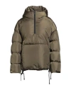 Dsquared2 Woman Puffer Military Green Size 8 Polyamide In Green