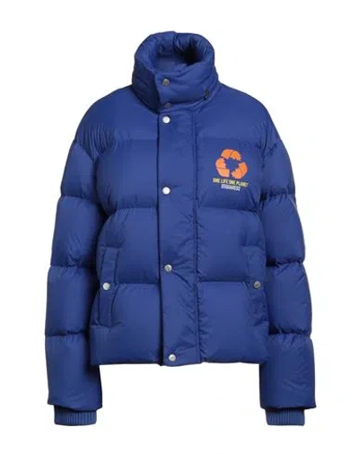 Dsquared2 Woman Puffer Purple Size 2 Polyamide