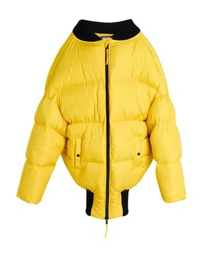 Dsquared2 Woman Puffer Yellow Size S Polyamide