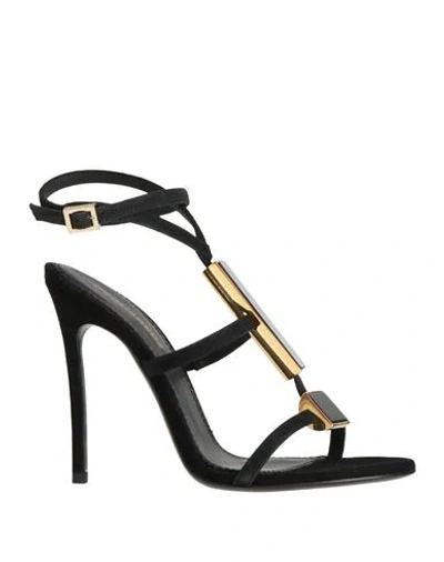 Dsquared2 Woman Sandals Black Size 5 Leather